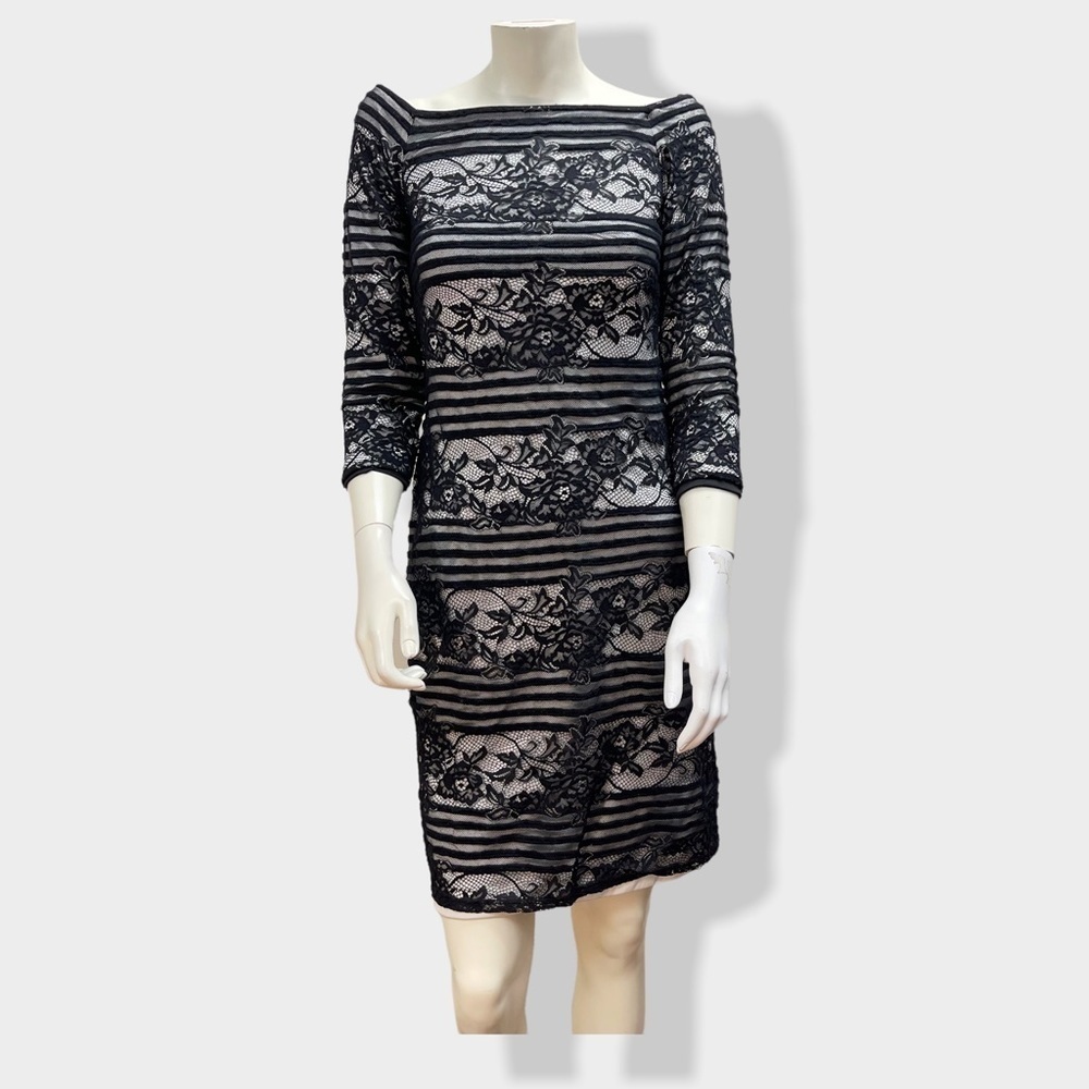 TADASHI Shoji Black Lace Mini‎ Dress